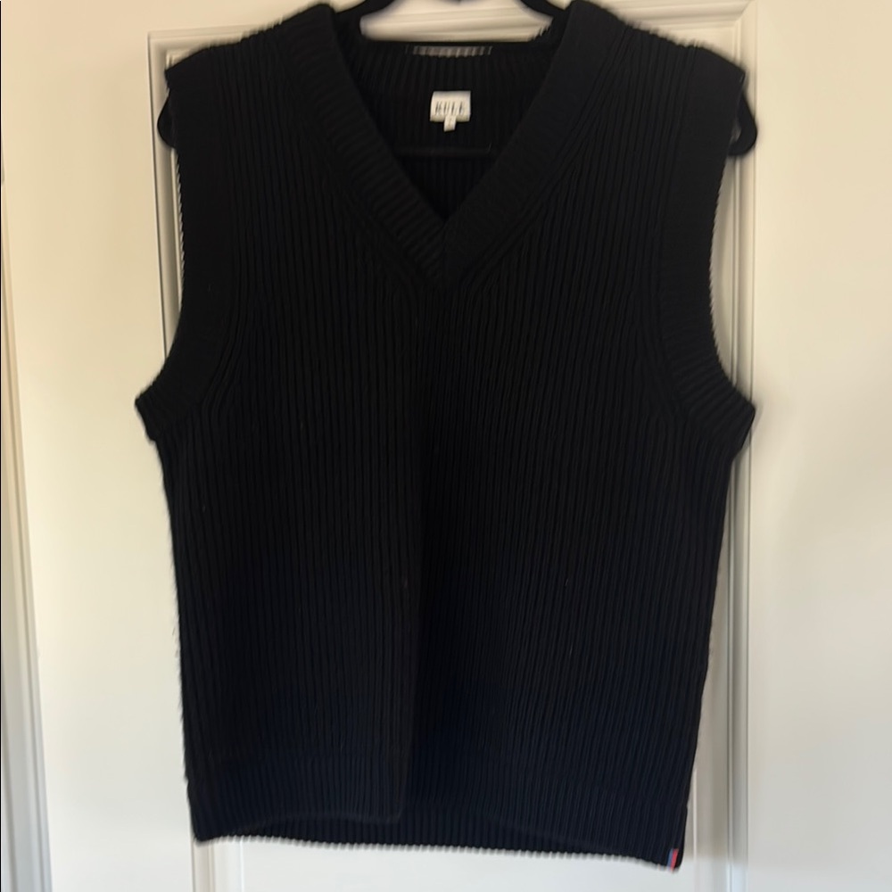 kule Black V-Neck Sweater Vest